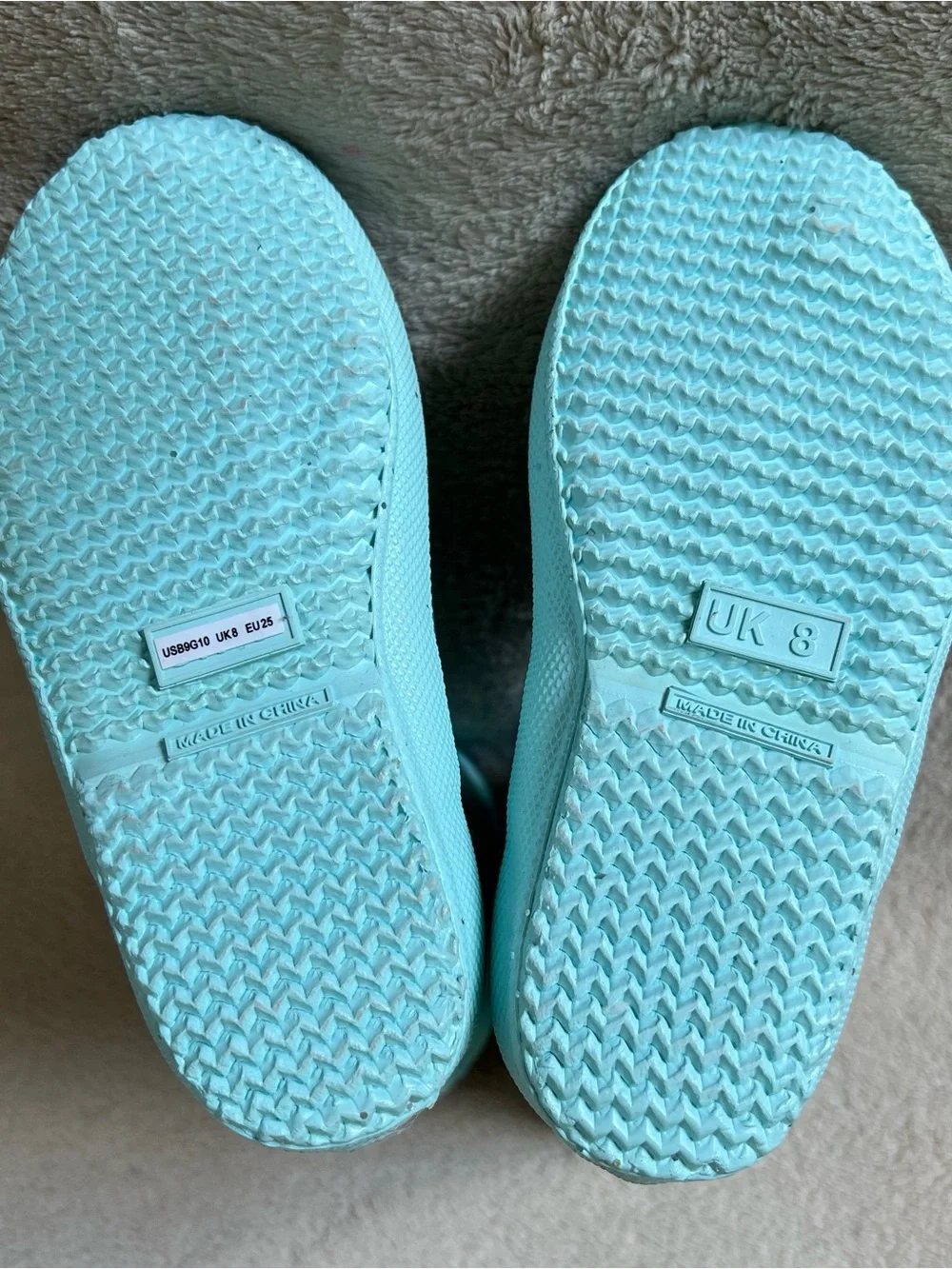 NWT Hunter Toddler Light Blue Speckle Rain Boot